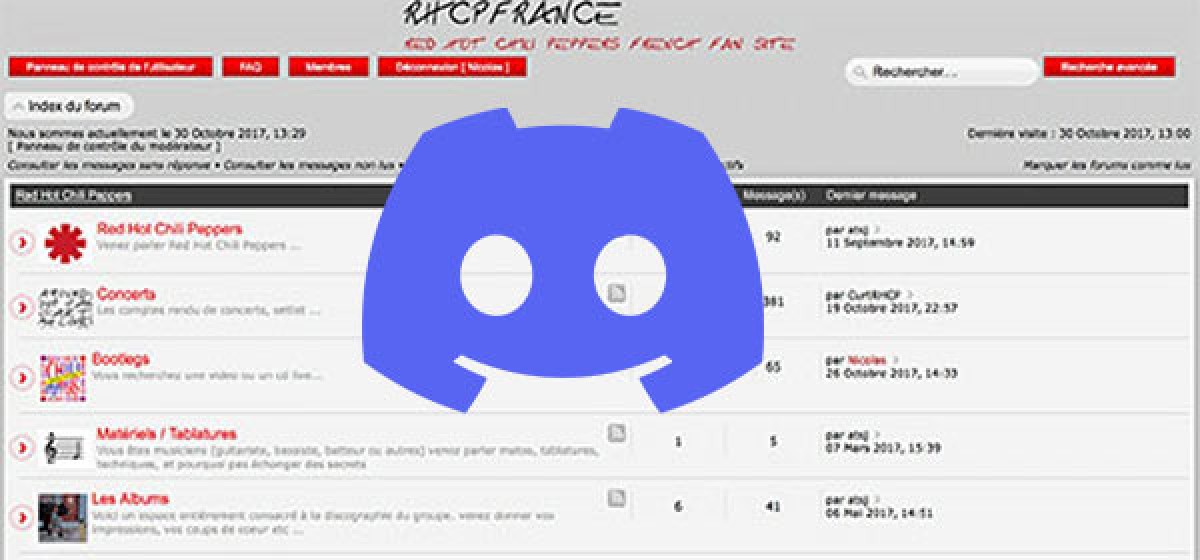 Le forum RHCPFrance fait son grand retour sur Discord !