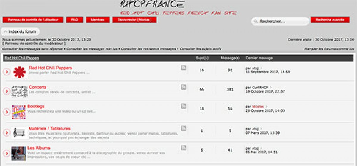 Retour du forum Rhcpfrance