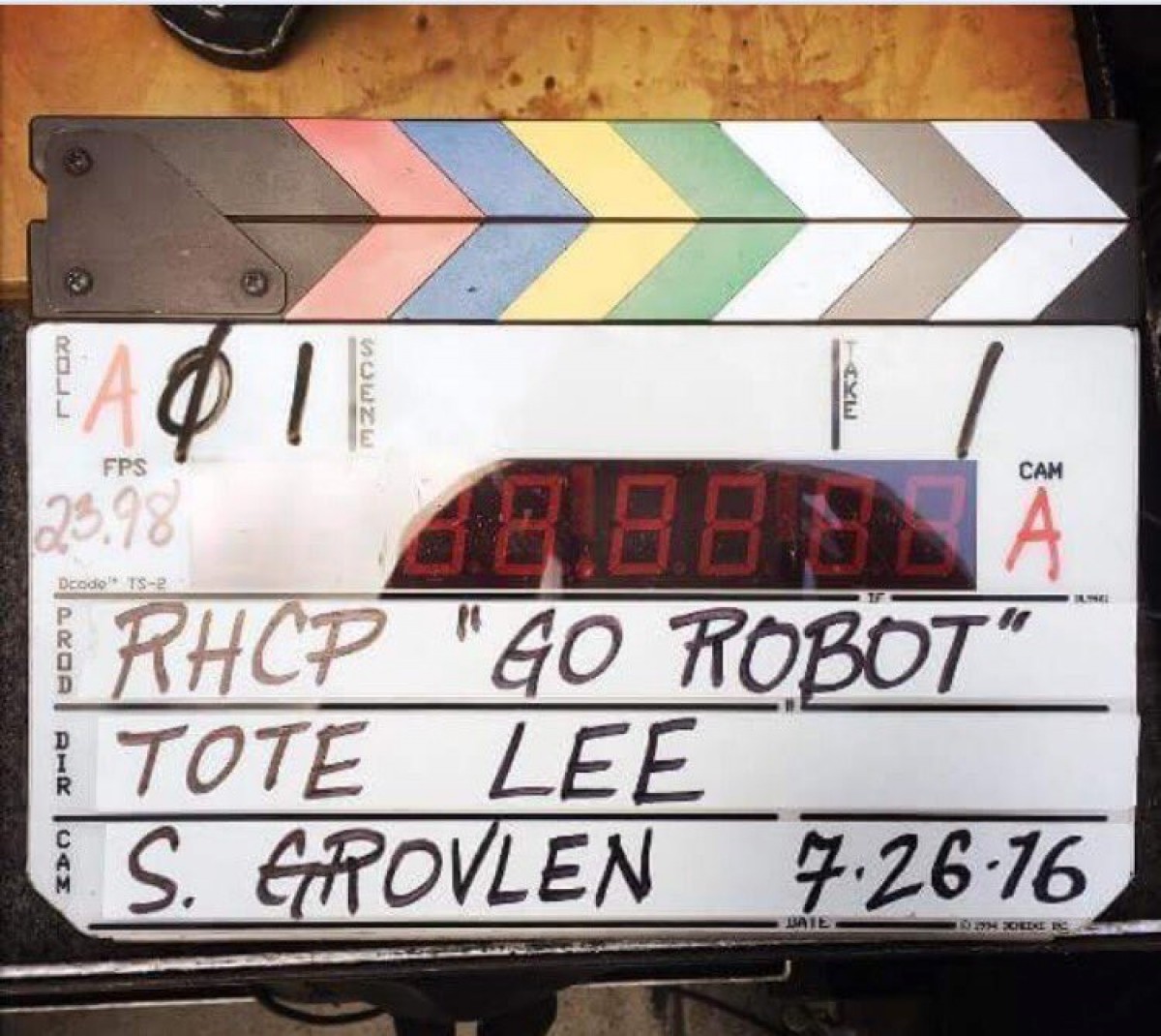 Tournage du clip Go Robot